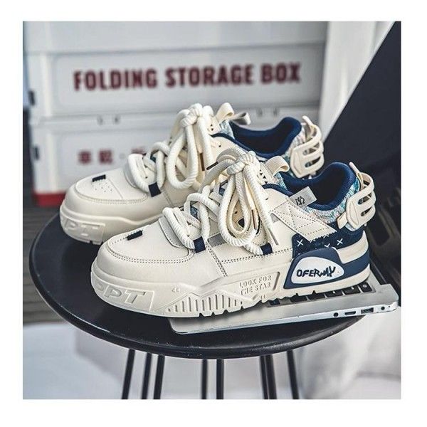 Men Shopping Commuting Leisure Small White Board Shoes Students Niche Original Sports Shoes Skateboarding