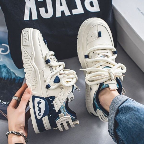 Men Shopping Commuting Leisure Small White Board Shoes Students Niche Original Sports Shoes Skateboarding