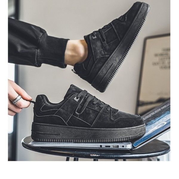 Skateboarding Men's Front Lace-Up Wear Resistant Non-Slip Breathable Student Casual Sports Shoes