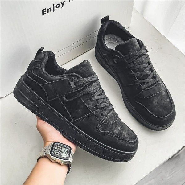 Skateboarding Men's Front Lace-Up Wear Resistant Non-Slip Breathable Student Casual Sports Shoes