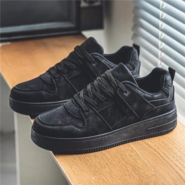 Skateboarding Men's Front Lace-Up Wear Resistant Non-Slip Breathable Student Casual Sports Shoes