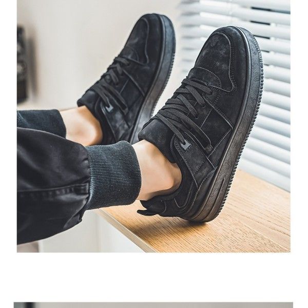 Skateboarding Men's Front Lace-Up Wear Resistant Non-Slip Breathable Student Casual Sports Shoes