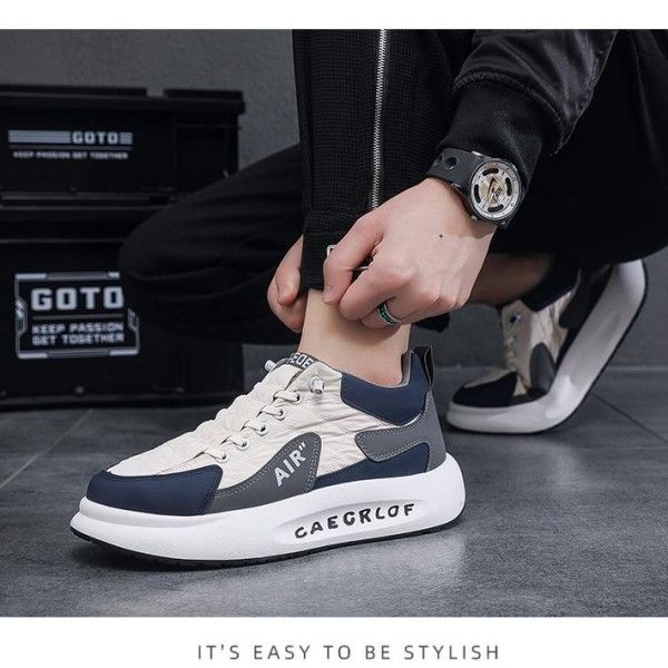 Men's Breathable Wear-Resistant Non-Slip Thick Sole Sports Casual Shoes Daddy Shoes  Sneakers