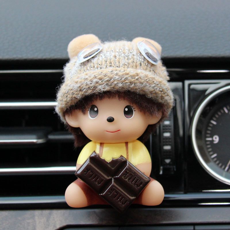 Car air outlet aromatherapy creative cartoon cute car air conditioner mouth perfume jewelry solid ointment lasting  Air Fresheners