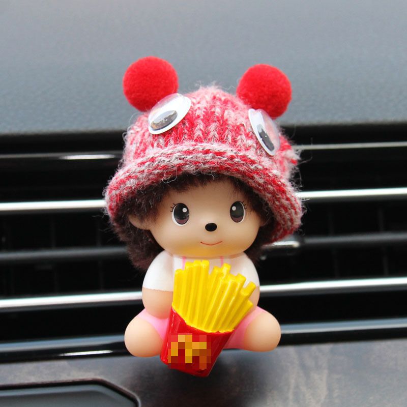 Car air outlet aromatherapy creative cartoon cute car air conditioner mouth perfume jewelry solid ointment lasting  Air Fresheners