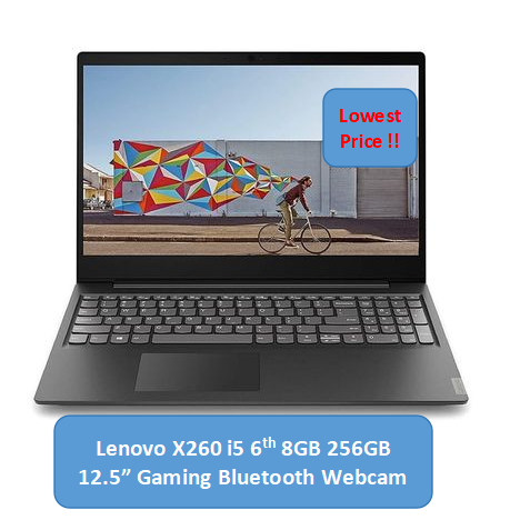 (Free Mouse)Refurbished Lenovo Thinkpad X260 Laptop i5 8GB 256GB SSD 2.40 Ghz 12.5 Inches FHD Windows 11 Intel HD Graphics Bluetooth Webcam