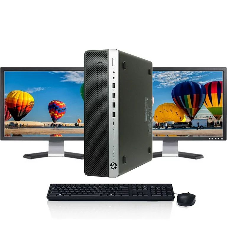 (Full set with 19''Monitor,mouse and Keyboard ) Refurbished HP Desktop Computer Dual Core  8GB 250GB HDD Complete desktop computers