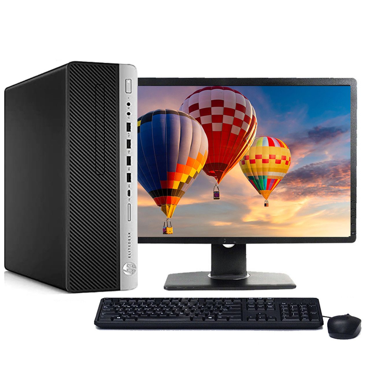 (Full set with 19''Monitor,mouse and Keyboard ) Refurbished HP Desktop Computer Dual Core  8GB 250GB HDD Complete desktop computers