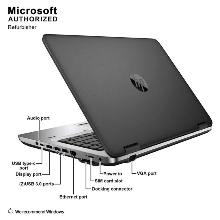 (i5+8GB+256GB SSD+Free Mouse)Refurbished HP Probook 640 G1 Laptop Intel Core i5 8GB RAM / 256GB SSD ROM 14'' Windows 11 6 months warranty Notebook Bluetooth Webcam Laptops