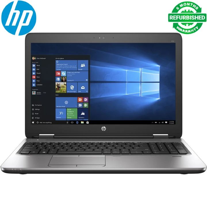 [i5+8gb+256gb+15.6''] Hp Probook 650 G2 - Core i5 6th Gen - 8GB RAM - 256GB SSD - 15.6" 2.4Ghz- 3.30Ghz Processor LED Backlit Blluetooth Webcam Laptop - Refurbished Notebook - Windows 11 Refurbi