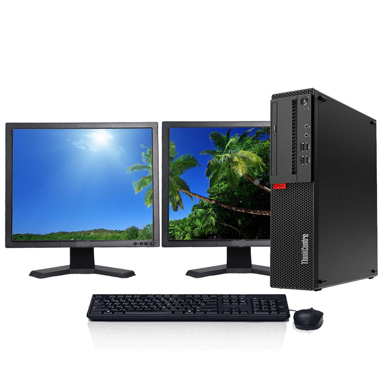 Lenovo ThinkCenter 10B1 Desktop +17" Screen 8GB+500GB Fullset Computer Refurbished lenovo Computer Windows 11