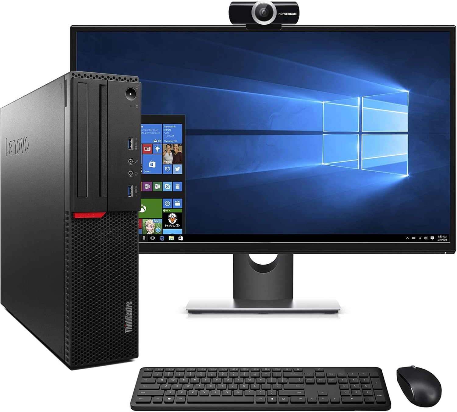 Lenovo ThinkCenter 10B1 Desktop +17" Screen 8GB+500GB Fullset Computer Refurbished lenovo Computer Windows 11