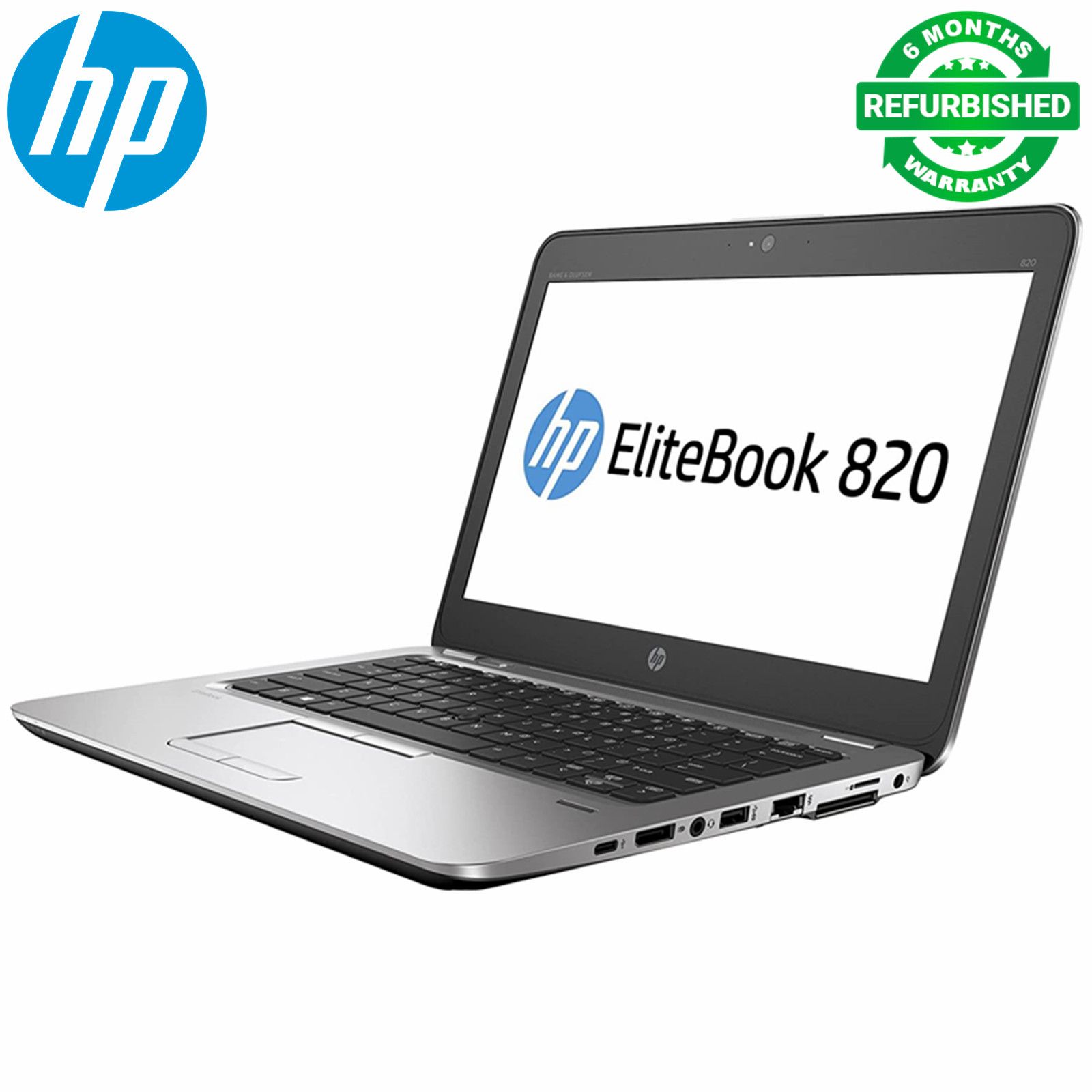 Refurbished Hp Elitebook 820 G3 Notebook - Intel Core i5 6th Gen - 8GB Ram 256gb ssd - 12.5" Laptops with Windows 11 Office 2019 Bluetooth intel HD Graphics hp laptop Silver