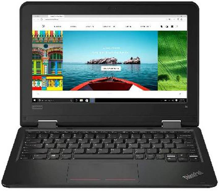 Touchscreen REFURBISHED LENOVO THINKPAD YOGA 11e yoga  4GB RAM 128GB SSD , CELERON, 2 IN 1 LAPTOP , 6TH GENERATION X360 COMPUTER, INSTALLED WINDOWS 10 PRO, black