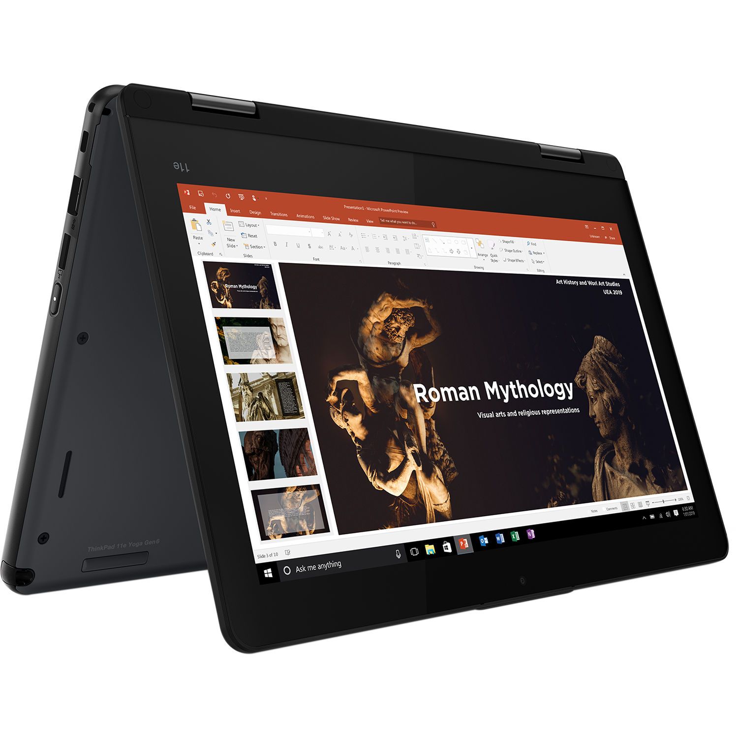 Touchscreen REFURBISHED LENOVO THINKPAD YOGA 11e yoga  4GB RAM 128GB SSD , CELERON, 2 IN 1 LAPTOP , 6TH GENERATION X360 COMPUTER, INSTALLED WINDOWS 10 PRO, black