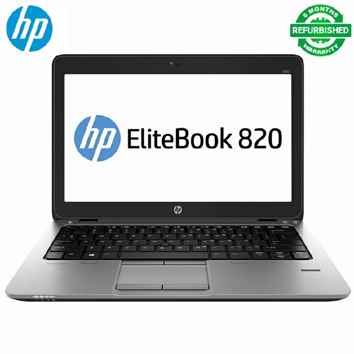 (Free Mouse Bag 8GB 512GB) Refurbished HP Elitebook 820 G1 i5 4th 8GB 512GB SSD 12.5" Laptop Windows 11 Pro Intel HD Graphics Webcam Bluetooth Student Professional Laptop