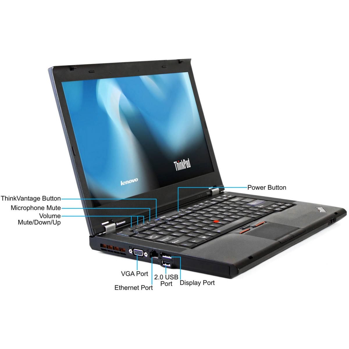 {i5+4GB+128GB SSD} Refurbished Laptop Lenovo Thinkpad T420 Core i5 4GB+128GB SSD +12.5" Windows 11 Pro Refurbished Lenovo Laptops Notebook Black 12.5 inch