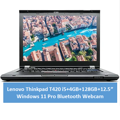 {i5+4GB+128GB SSD} Refurbished Laptop Lenovo Thinkpad T420 Core i5 4GB+128GB SSD +12.5" Windows 11 Pro Refurbished Lenovo Laptops Notebook Black 12.5 inch