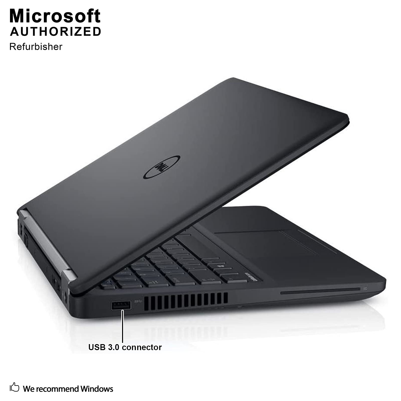 Refurbished Dell Latitude E5270 Laptop i5+4GB+128GB+12.5" SSD Business Laptop Computer, Intel Dual-Core i5-6300U up to 3.0GHz, 4GB RAM, 128GB SSD, Bluetooth USB 3.0, HDMI, Windows 10 Professional