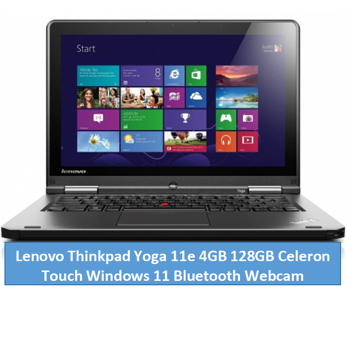 (4GB+128GB SSD)Refurbished Lenovo Thinkpad Yoga 11e 4GB+128GB+11.6" Touchscreen Laptop Intel Celeron Bluetooth Webcam Windows 11 student professional Laptop
