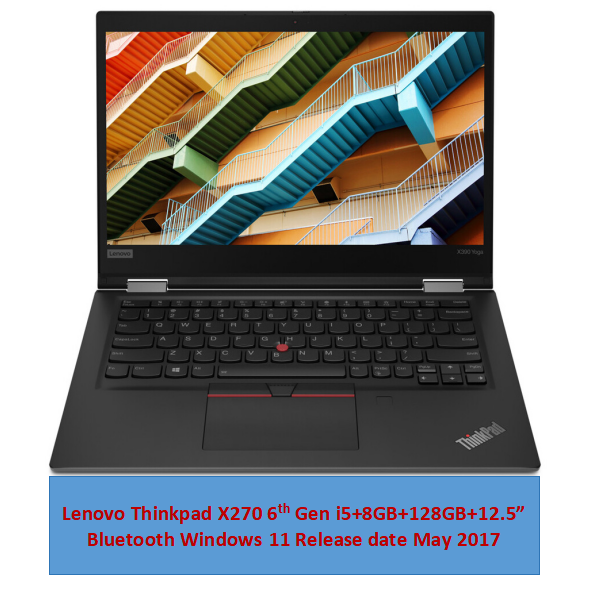 Refurbished Lenovo Thinkpad X270 6th Gen i5+8GB+128GB+12.5" Laptop Windows 11 Bluetooth Webcam Student Professional Laptop Lenovo Laptop