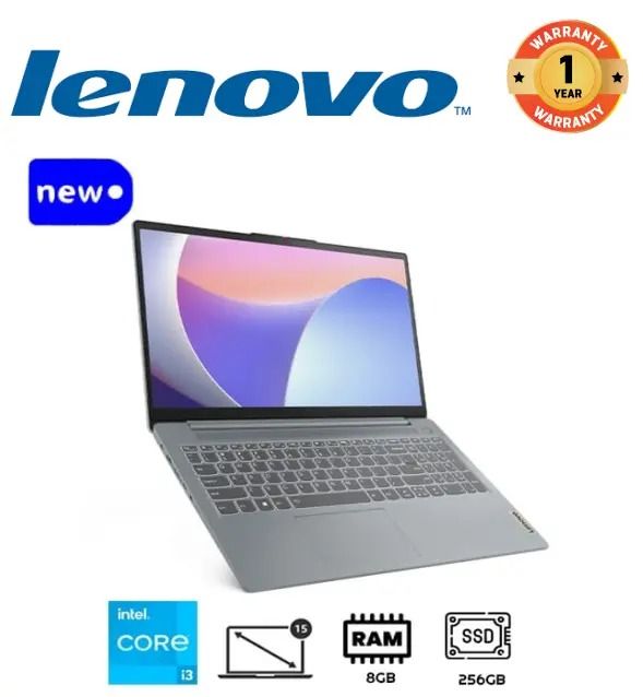 Brand New Lenovo Ideapad Slim 3 Intel Core i3-1315U | 8GB RAM | 256GB SSD | Windows 11  LPDDR5 4800 (N15 15'' Inch HD display Business Laptop Computer | Notebook | Windows 11 New Laptops Lenovo Laptop