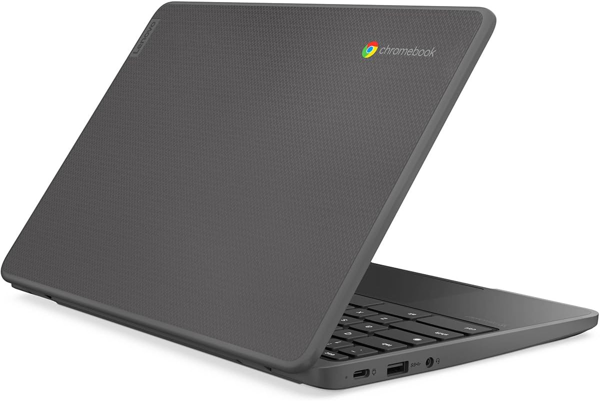 Lenovo 100e Chromebook 4GB 32GB eMMC SSD Flash Memory Up to 256GB with SD Card 11.6 Inch Chromebook HD - Intel N-Series N100-4 With Chrome OS English Keyboard Student Laptop