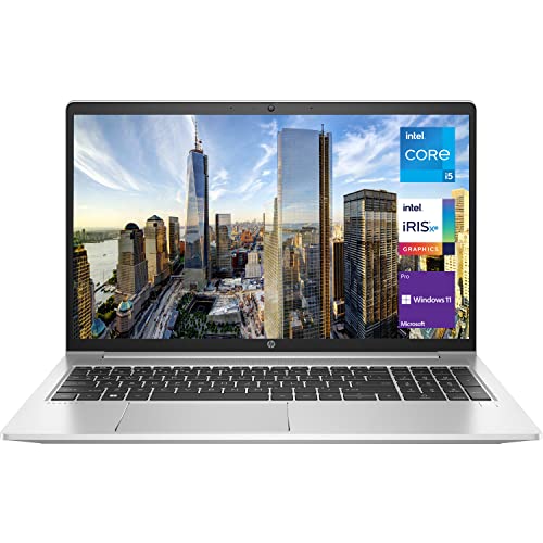 Refurbished HP Probook 450 G8 Laptop 11th Gen i5+8GB+256GB+15.6" EX-UK WiFi 6 Backlit keyboard 15.6" FHD Display Iris Xe Graphics Windows 11 Pro Student Professional Laptop