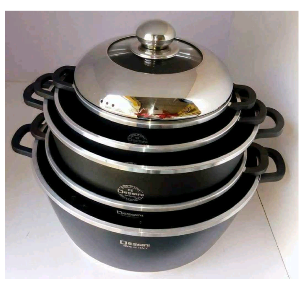 Discounted! Original 10pcs Dessini Durable Italian- 10 piece Non-Stick DieCast Cooking Pots cookware