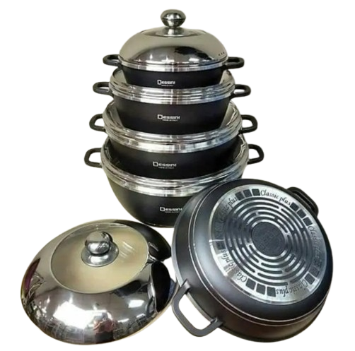 Discounted! Original 10pcs Dessini Durable Italian- 10 piece Non-Stick DieCast Cooking Pots cookware