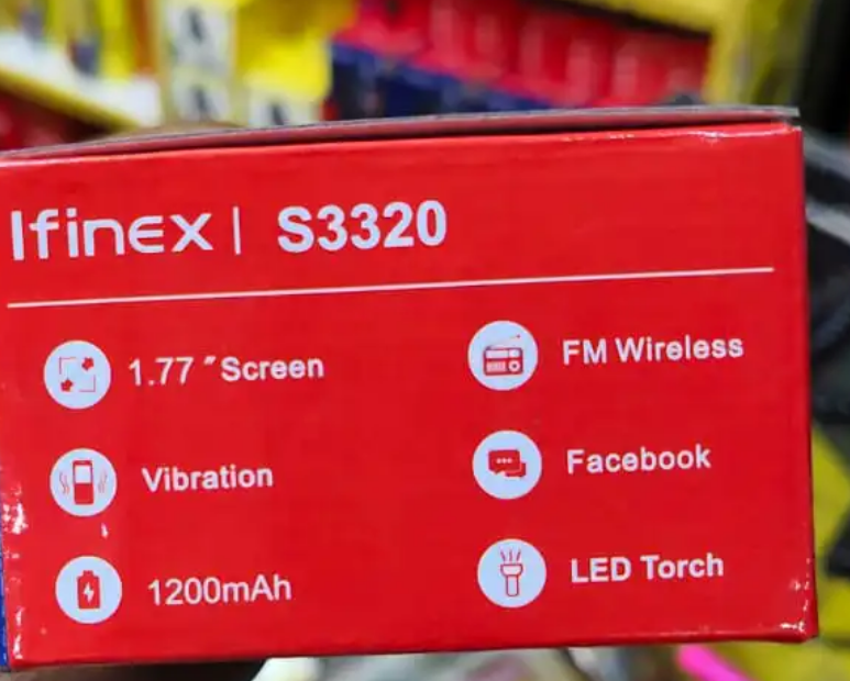 IFINEX S3320 Triple (3) Sim Card Phone 1.77 Inch Display 1200mAh Battery With Bluetooth Wireless FM Radio Mp3/Mp4 Big Torch Feature Phone Mobile