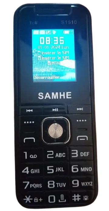 SAMHE S1510 TYPE C Triple SIM Feature Phone 1.77`` SCREEN Torch Light 2500mAh Battery Wireless FM Operamini Camera  Bluetooth Kabambe Katululu Mobile