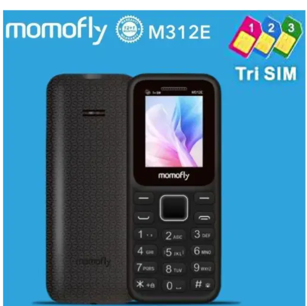 [ NEW ARRIVAL ] Momofly M312E 32 MB RAM feature phone Triple SIM Regular 5C Battery, 1.77" display with M 312 E BT connectivity Mobile