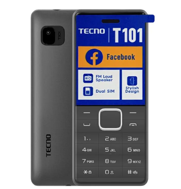 Original Tecno T101 Dual Sim Button Feature Phone Torch 12 Months Warranty Kabambe T 101 Mobile