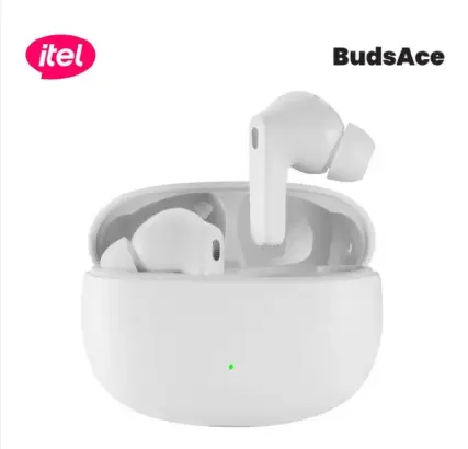 PROMOTION! Itel Buds Ace in Ear TWS Earbuds with 40H Playtime Quad Mic ENC IPX5 10MM Bass Boost Drivers BT Version 5.3 Fast Charging Bluetooth Earphone