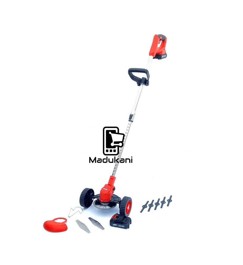 Lightweight Adjustable Rechargeable Cordless Brushcutter Mower with Wheels
