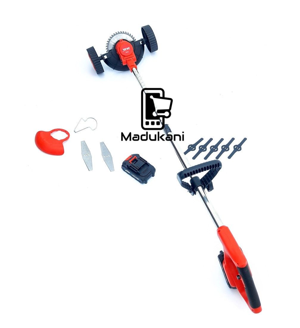 Lightweight Adjustable Rechargeable Cordless Brushcutter Mower with Wheels