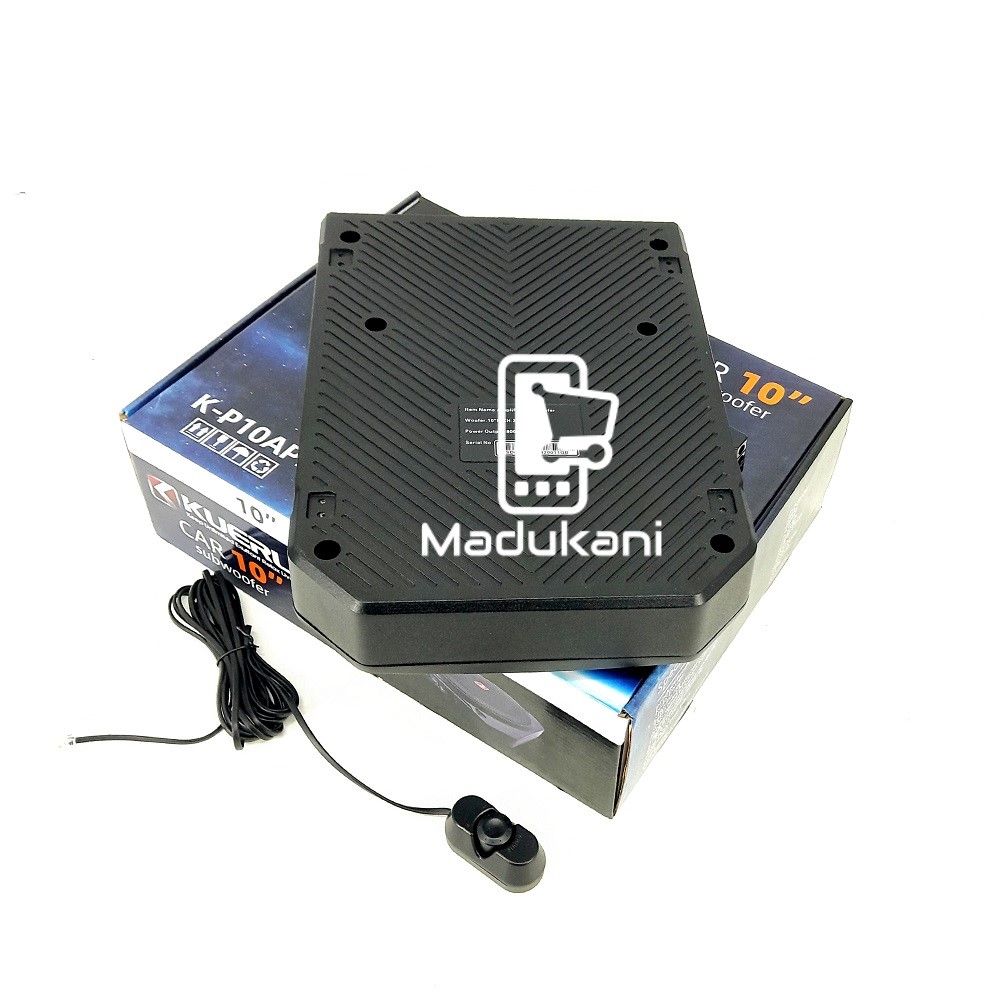 KUERL KP10APR 10 inch 800W Amplified Under Seat Enclosed Car Subwoofer