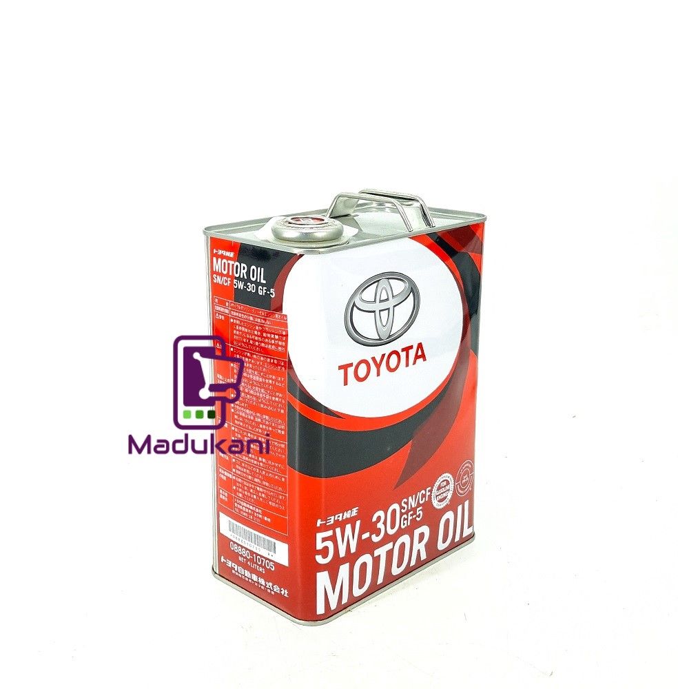 Toyota SN CF GF-5 SAE 5W-30 Fully Synthetic Engine Oil 4L