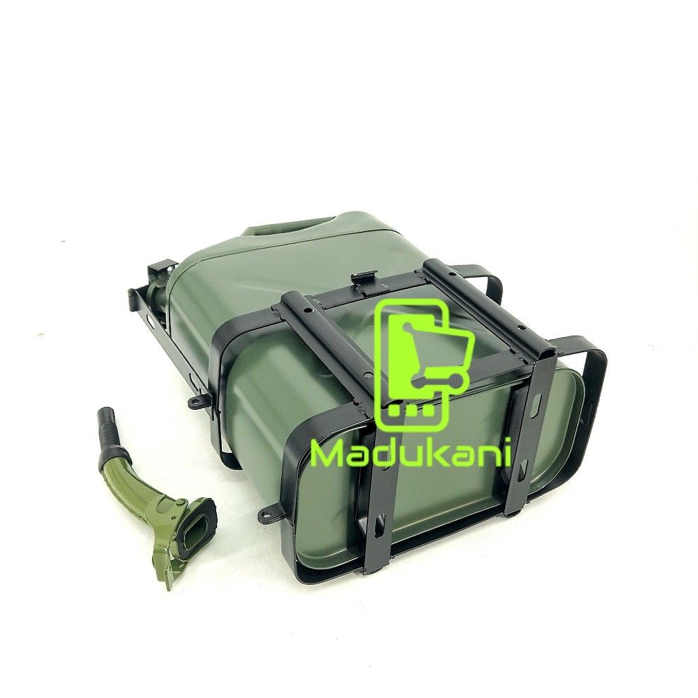 20L Metal Fuel Jerry Can with Spout Nozzle and Rack