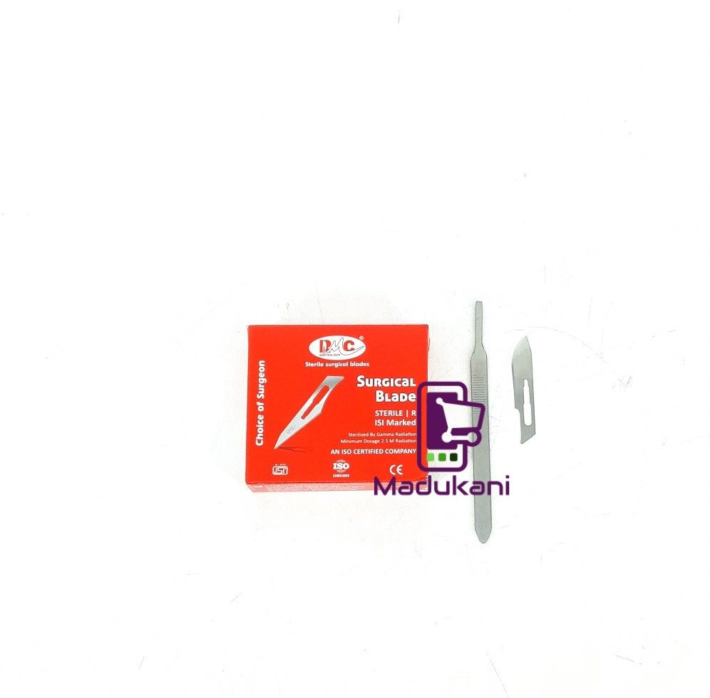 100PCS Sterile Surgical Blades and Stainless Steel Scapel Handle