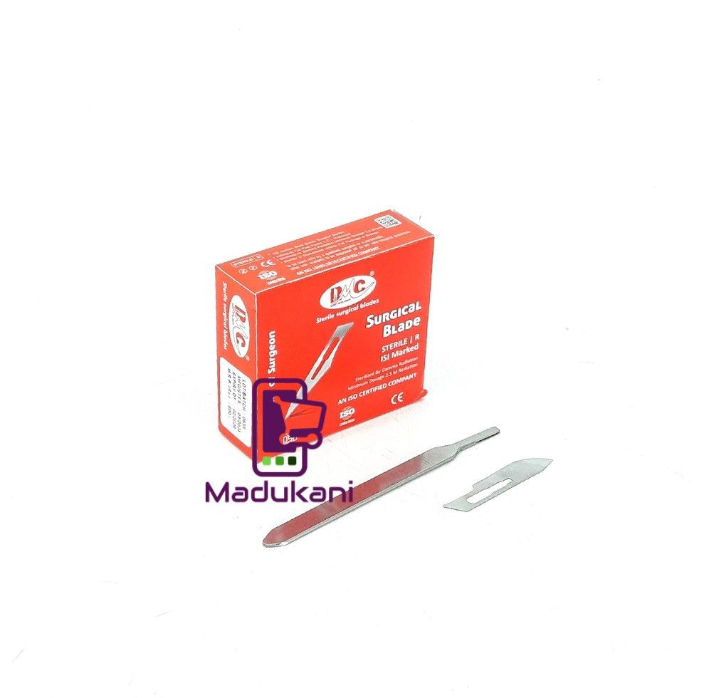 100PCS Sterile Surgical Blades and Stainless Steel Scapel Handle