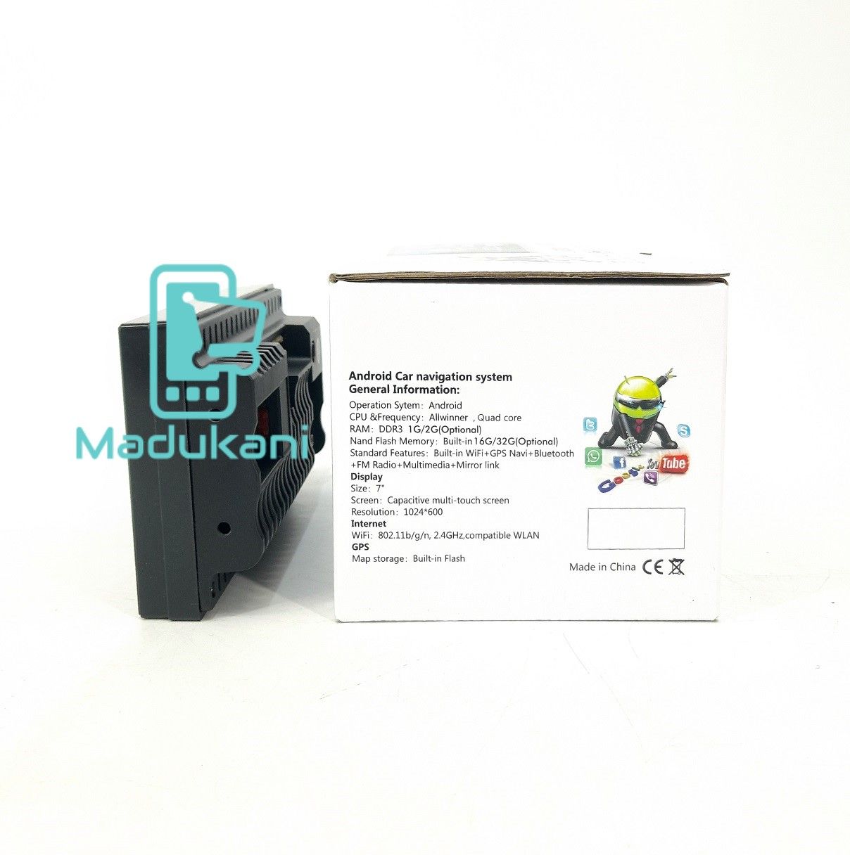 7 inch Android Car Radio Navigation System, Capacitive Touch Screen, 2GB 32GB