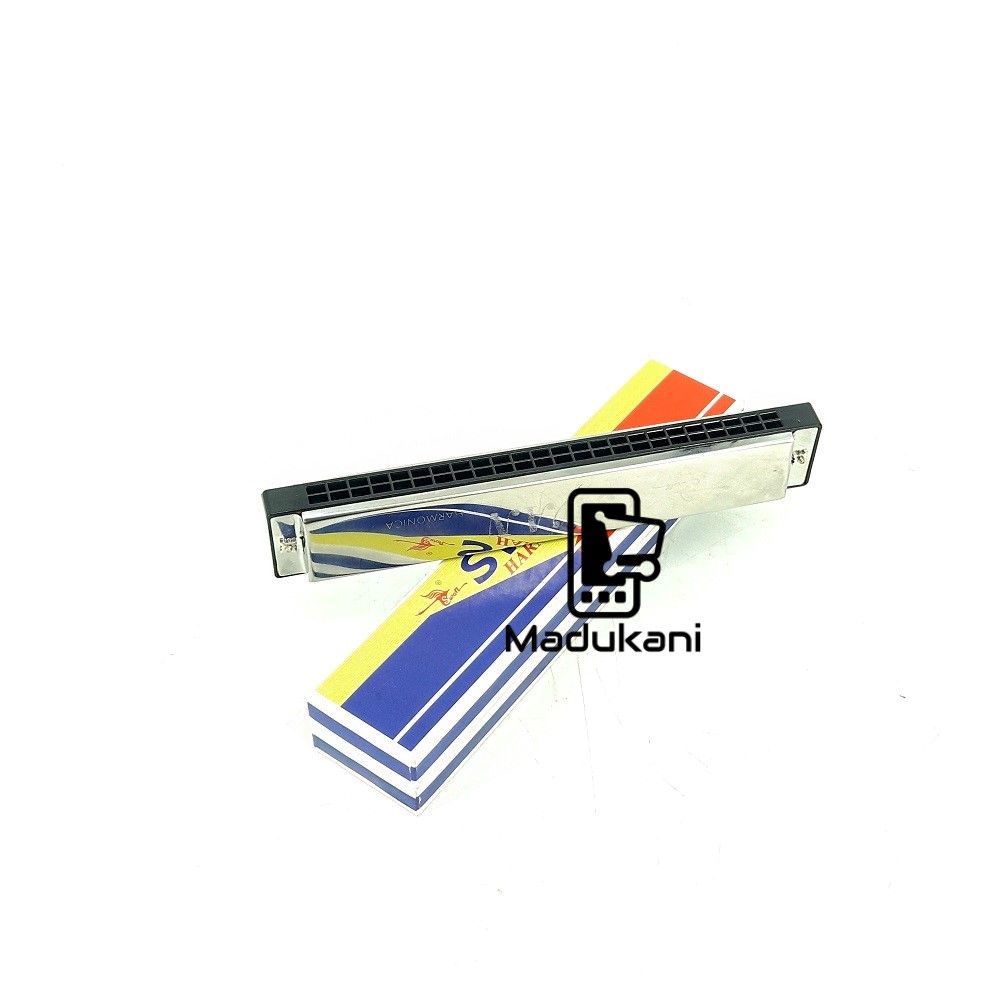 SWAN 24 Holes SINGLE Sided C Tremolo Harmonica Mouth Organ