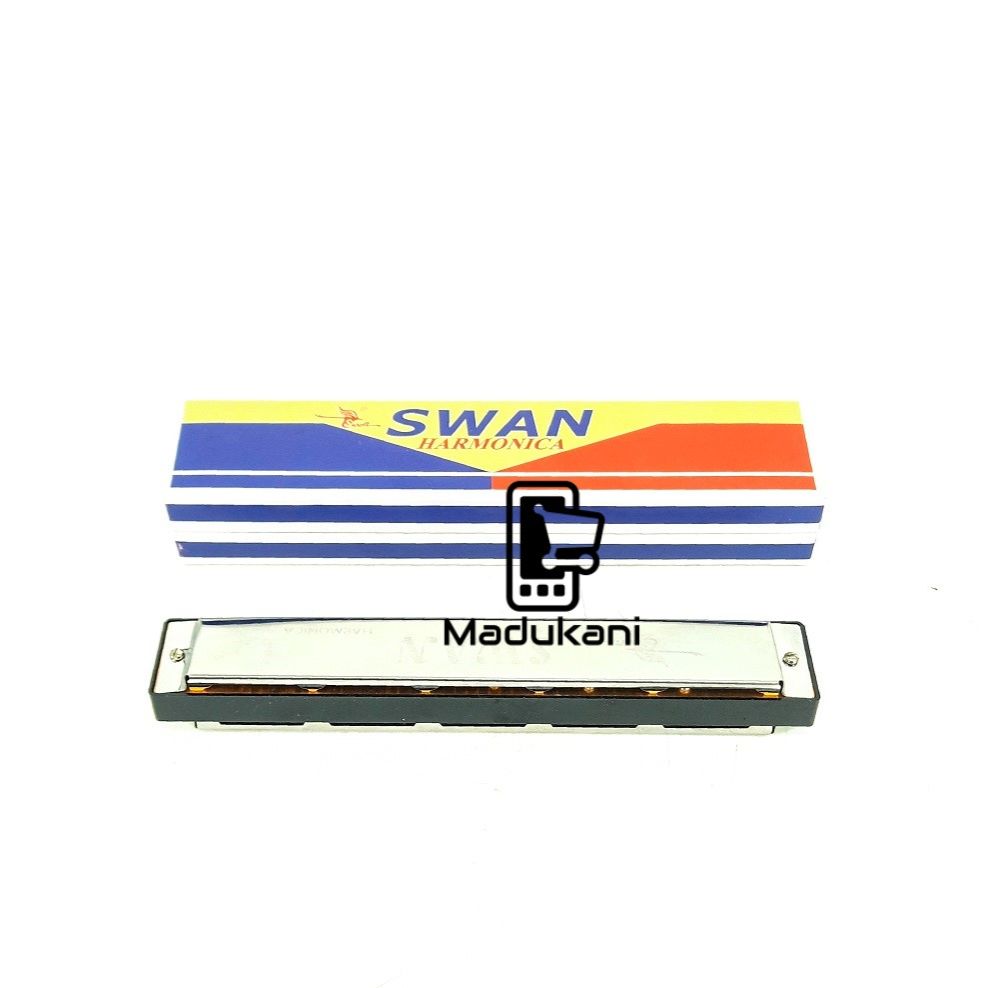 SWAN 24 Holes SINGLE Sided C Tremolo Harmonica Mouth Organ
