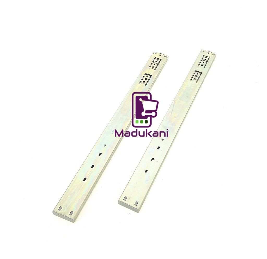 1 Pair 20 Inch 500mm Push to Open Drawer Rails with Ball Bearing 3 Folds
