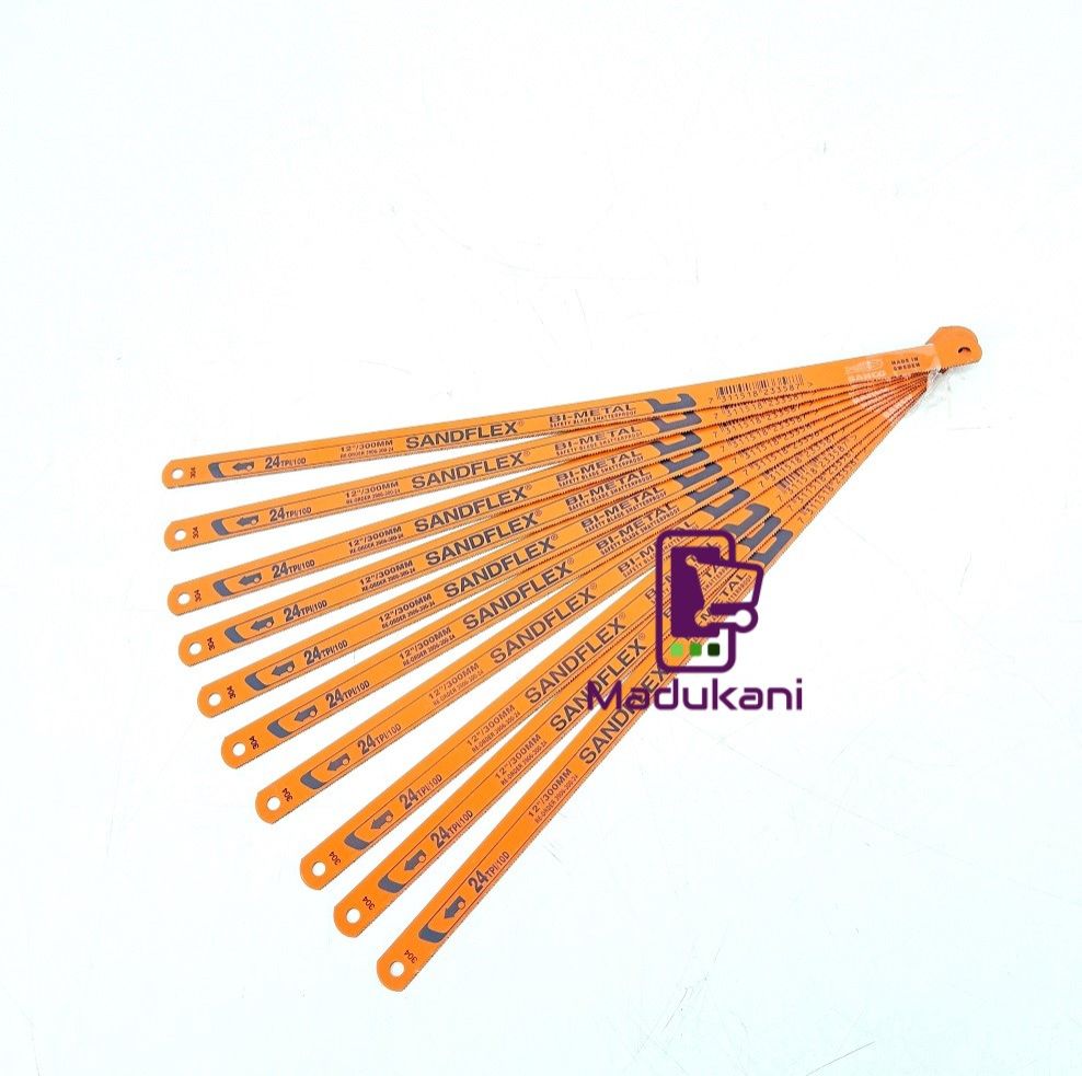 10PCS Original Sandflex Bimetal 24TP Hacksaw Blades