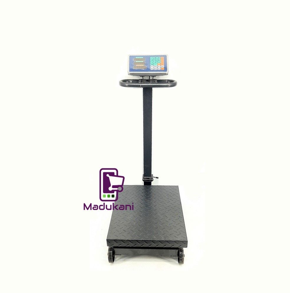 600KG Industrial Platform Digital Scale with Caster Wheels