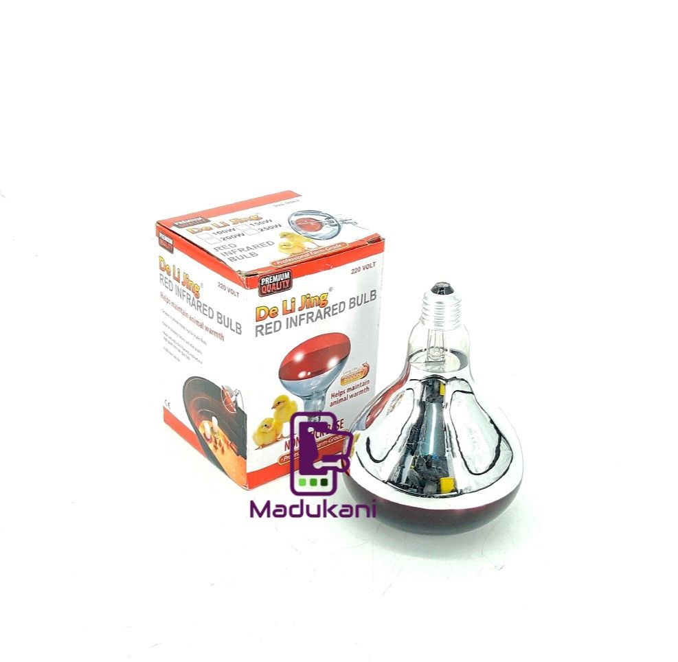 250W Red Infrared Bulb for Chick and Animal Warmth