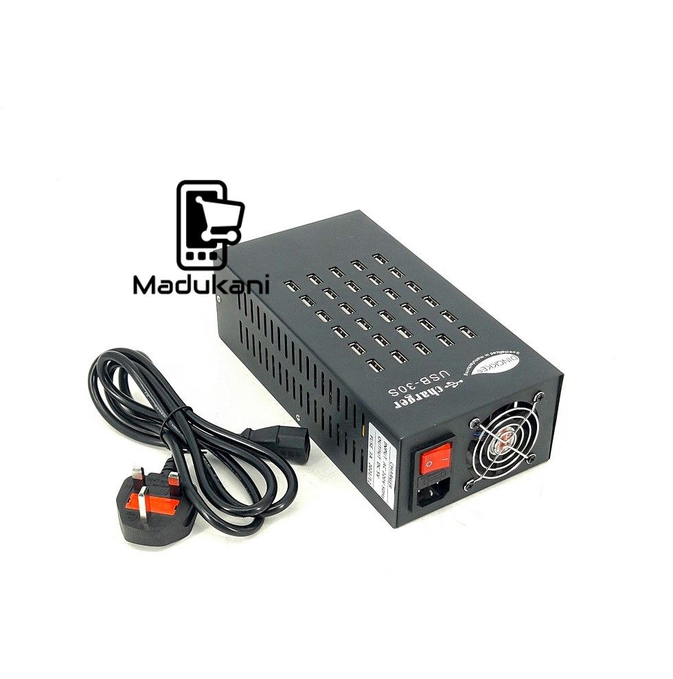 30 USB Ports Mobile Fast Charger Charging Station